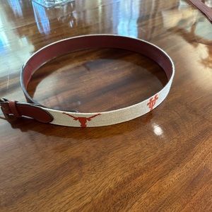 Smathers & Branson University of Texas Longhorns Needlepoint Belt Men’s Size 36